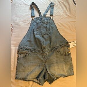 Isabel Maternity by Ingrid‎ & Isabel Denim Overalls Size 12 NWT